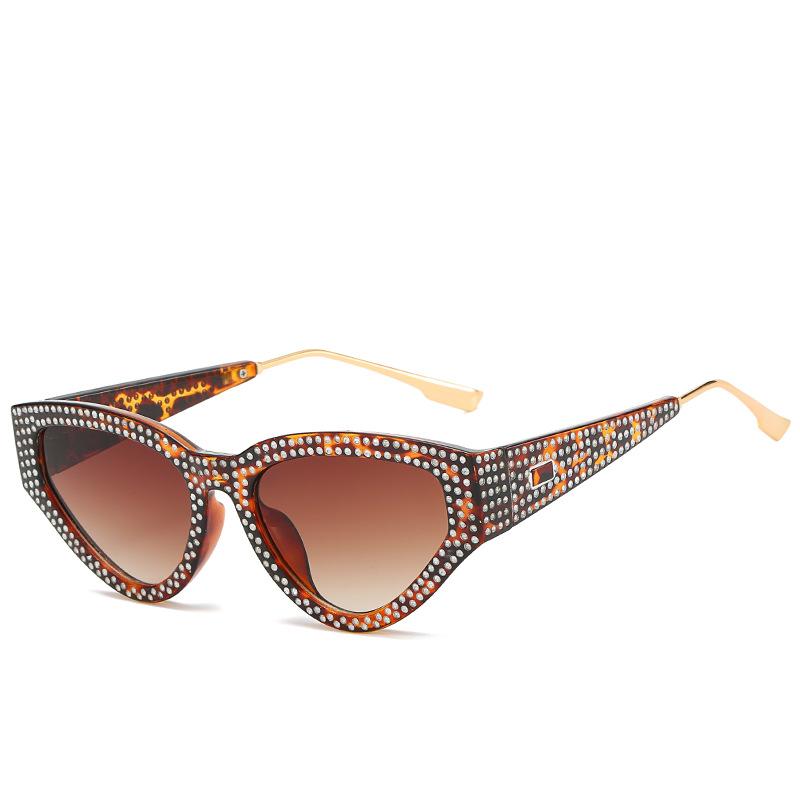 JYL Sunglasses Cat Eye Cross Border Uv Protection Star Diamond Style 8078 A-17929