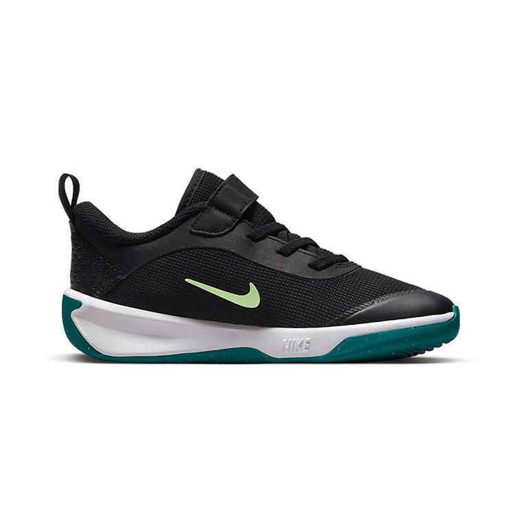 Nike Omni Multi Court Multi Court Slip Resistant Abrasion Resistant Low top Kids Lifestyle Shoes Black Green Kids' DM9026-003