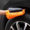 1 Stück Chenille-Auto-Waschhandschuh, dicker Plüsch, doppelseitiger Mikrofaserhandschuh für kratzfreie Reinigung, wasserdichtes Handpolster für Autodetailing