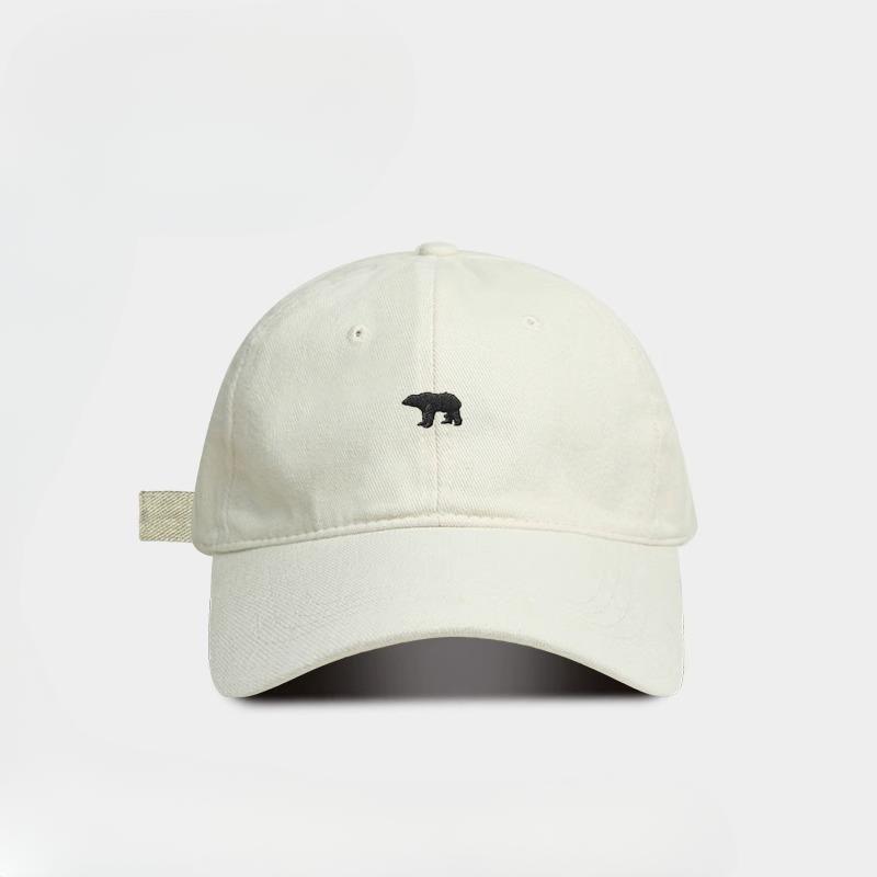 

Универсальная бейсболка с вышивкой «Полированный белый медведь» для женщин, летняя, новая, с широкими полями, подчеркивающая лицо, кепка «Маленький утенок» Adjustable