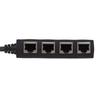 RJ45 Splitter Adapter LAN Ethernet Cable 1 to 4 Way Female Port Connector Plug