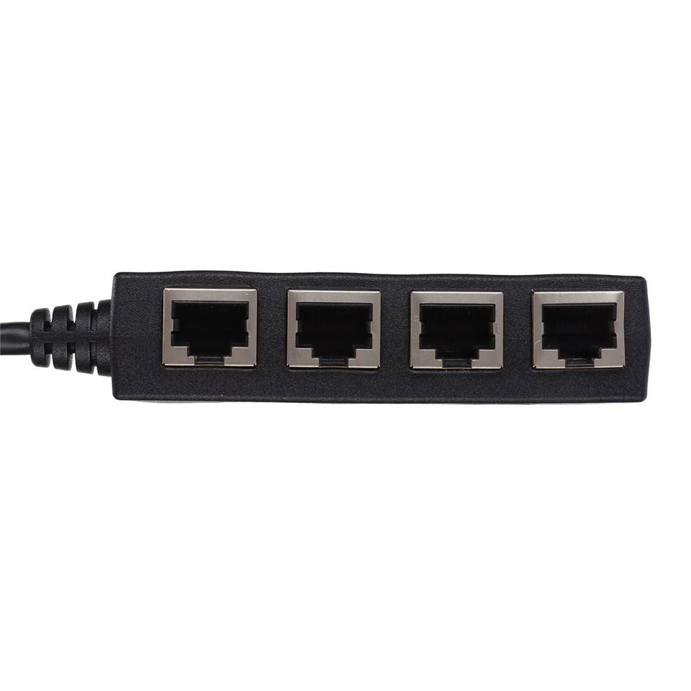 RJ45 Splitter Adapter LAN Ethernet Cable 1 to 4 Way Female Port Connector Plug