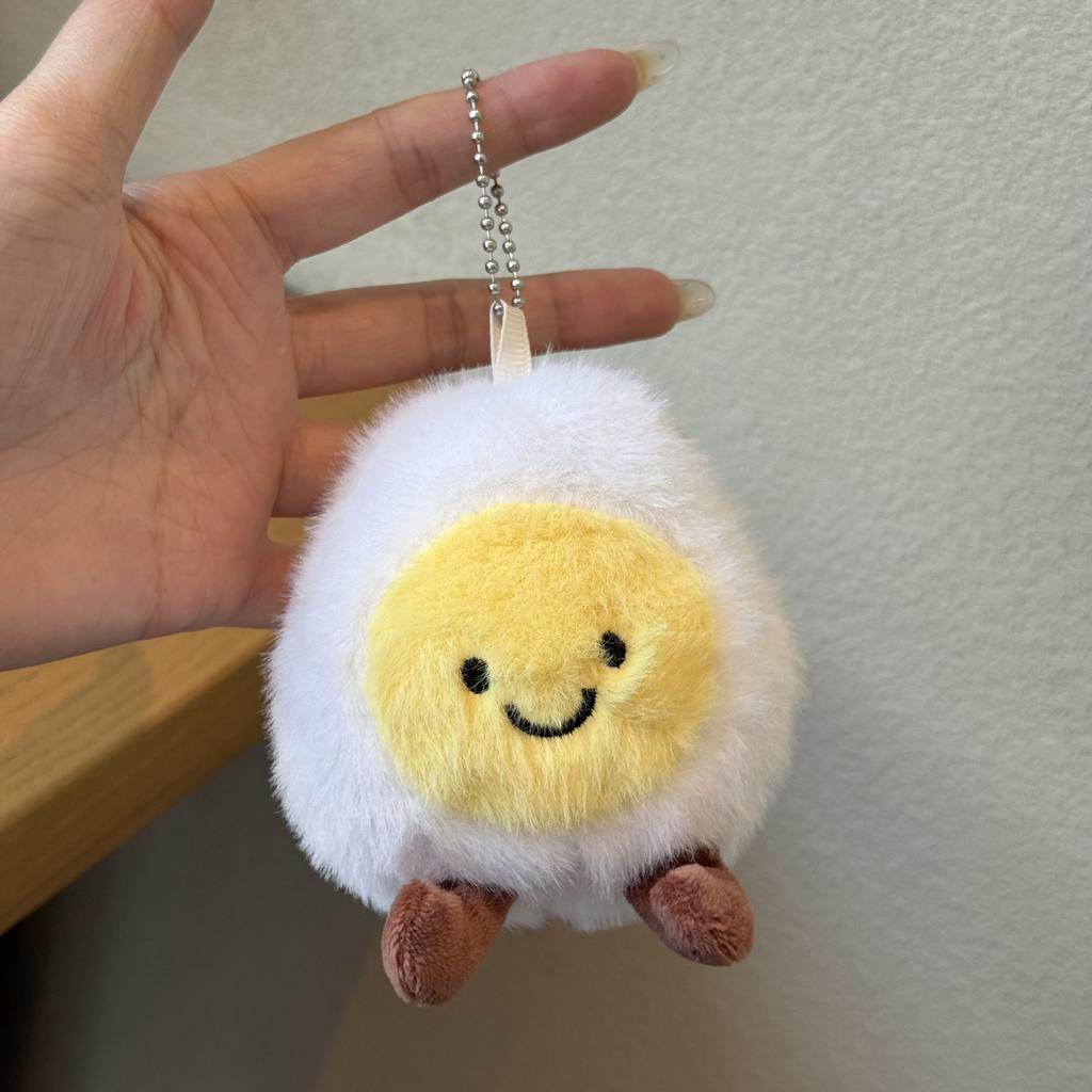 Lustiger Anhänger als gekochtes Ei Puppe Hochzeitsei Ornament Souvenir Beruhigende Puppe Lächelnde Gesichts-Puppe