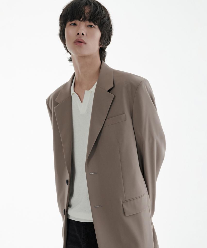 Musinsa Standard [Cooltandard] Oversized Blazer [Dusty Beige]