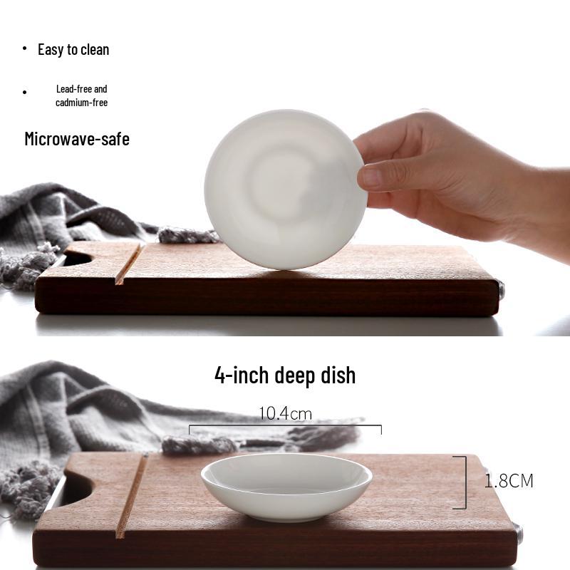 

Минималистичная глубокая обеденная тарелка из белого костяного фарфора - Круглая фарфоровая гостиничная посуда