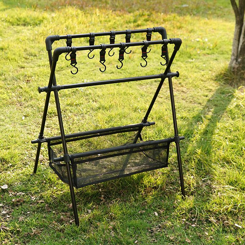 Foldable Outdoor Camping Shelf and Drying Rack