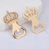 Bottle Top Opener Crown-Shaped Ergonomic Metal Bottle Opener Lightweight Gadgets For Outdoor Camping Wedding Banquets