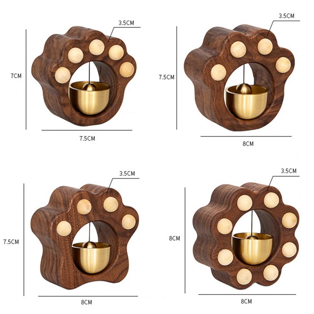 Entrance Alert Windbell Retro Style Magnetic Suction Punch Free Alert Doorbell Cat Paw Shape Shopkeepers Bell decoración hogar