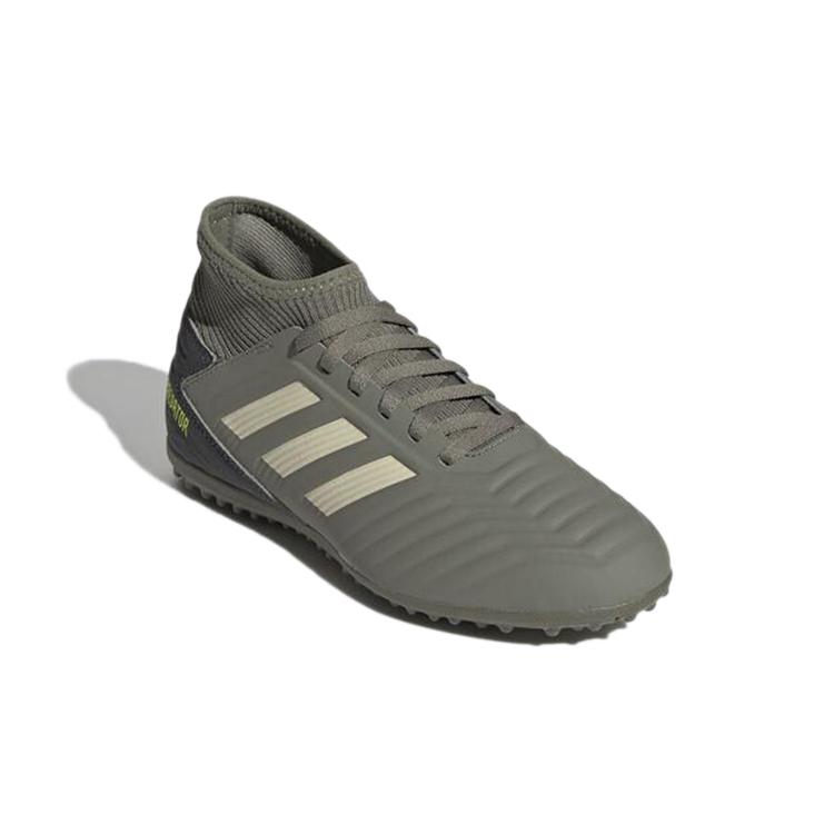 Adidas Predator 19.3 Slip Resistant Abrasion Resistant Mid top Kids' Soccer Shoes Gray Teenagers EF8220