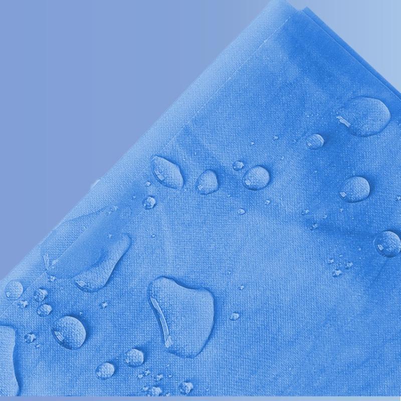 White SMS Non-woven Bed Sheets Waterproof Oil Resistant Massage Bedsheet Blue Disposable Beauty Salon with Perforated Bed Cover