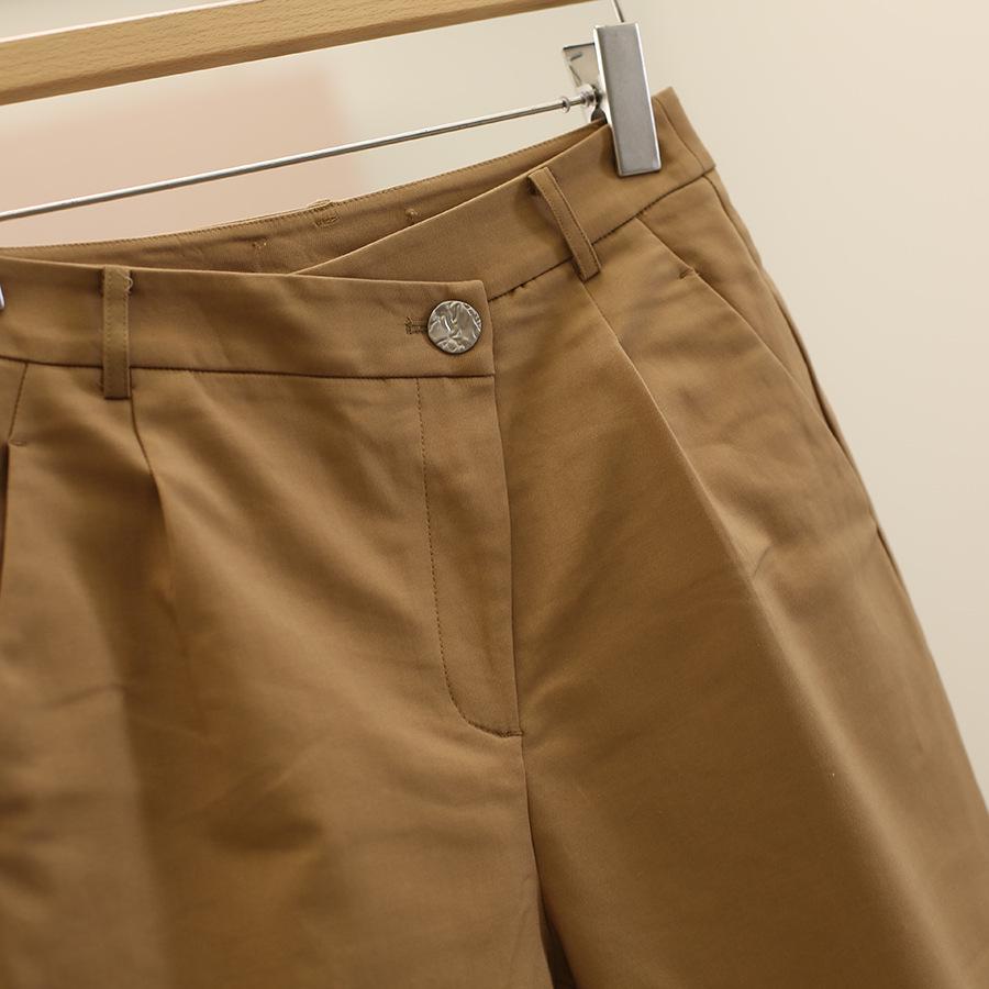 Wei Mei High-Waisted Slim Fit Slit Pants - Fall Collection