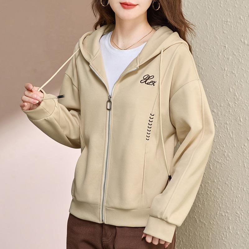 Women's Fall/winter Hooded Short Jacket Casual Top