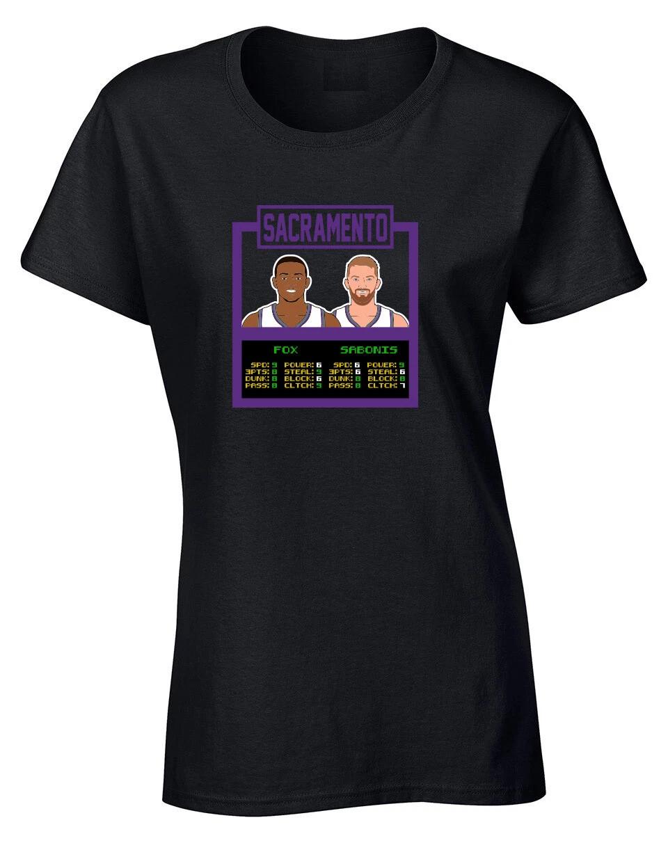 Sacramento Kings DeAaron Fox Domantas Sabonis Jam Logo Women s T-Shirt XXXXL