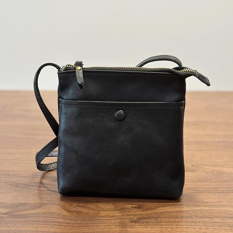 Johnature Small Bag Casual Mini Genuine Leather Phone Bag Versatile Women's Shoulder Crossbody Bags