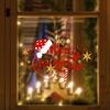 Merry Christmas Pattern Window Sticker Room Decoration Windows Self-adhesive Decals  New Year