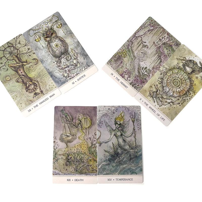 12x7cm Ethereal Vision Tarot Cards - Big Rabbit Christmas Eve Illusion Abyss