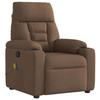 VidaXL Reclining Massage Armchair Brown Fabric, Massage Chair, Armchair, Sofa Armchair, Office Armchair of 4015556
