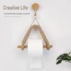 Hand-Woven Punch-Free Hemp Rope Toilet Paper Holder Box