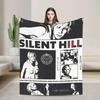 Silent Hill Game Blanket Super Warm Aesthetic Plush Throw for Outdoor Picnic Flannel Bedspread Bed Cover