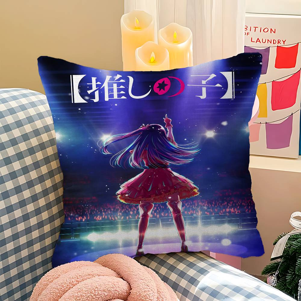 

Japan Pop Anime Oshi No Ko Cushion Cover Inches Farmhouse Decor Home Throw Pillow Covers For Couch Decorations 12x12Inch