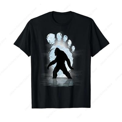 Bigfoot stopa měsíční světlo vtipné Sasquatch tričko letní pánské dámské tričko unisex oblečení