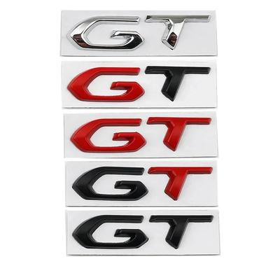 3D Metal GT Logo Car Rear Trunk Emblem Badge Decals Sticker for Peugeot 208 308 508 2008 3008 5008 106 107 206 207 307 406