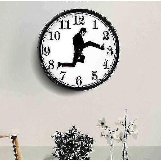 Inspired Silly Walk Wall Clock Creative Silent Non-Ticking Clock Modern Wall Clock Unique Home Art Decor Gift