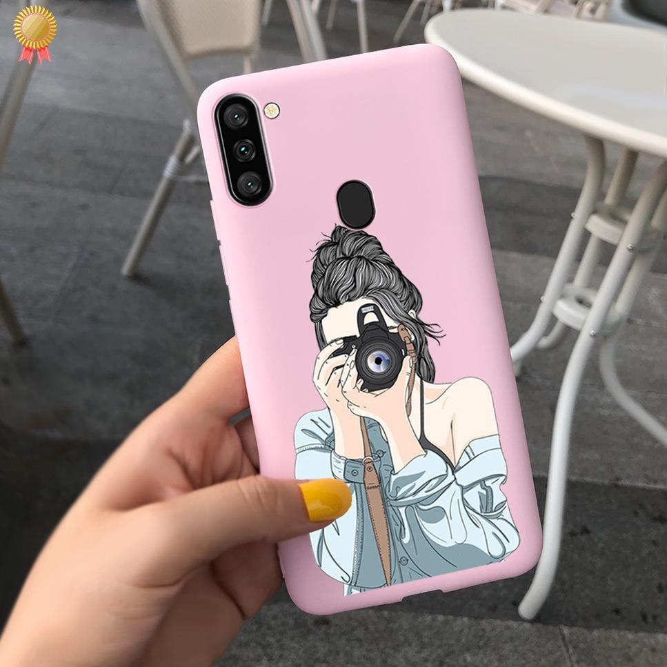 For Samsung Galaxy A11 Case Boy Girl Funny Cartoon Cat Women Silicone Back Case For Samsung Galaxy A 11 SM-A115F 6.4 Funda Cover