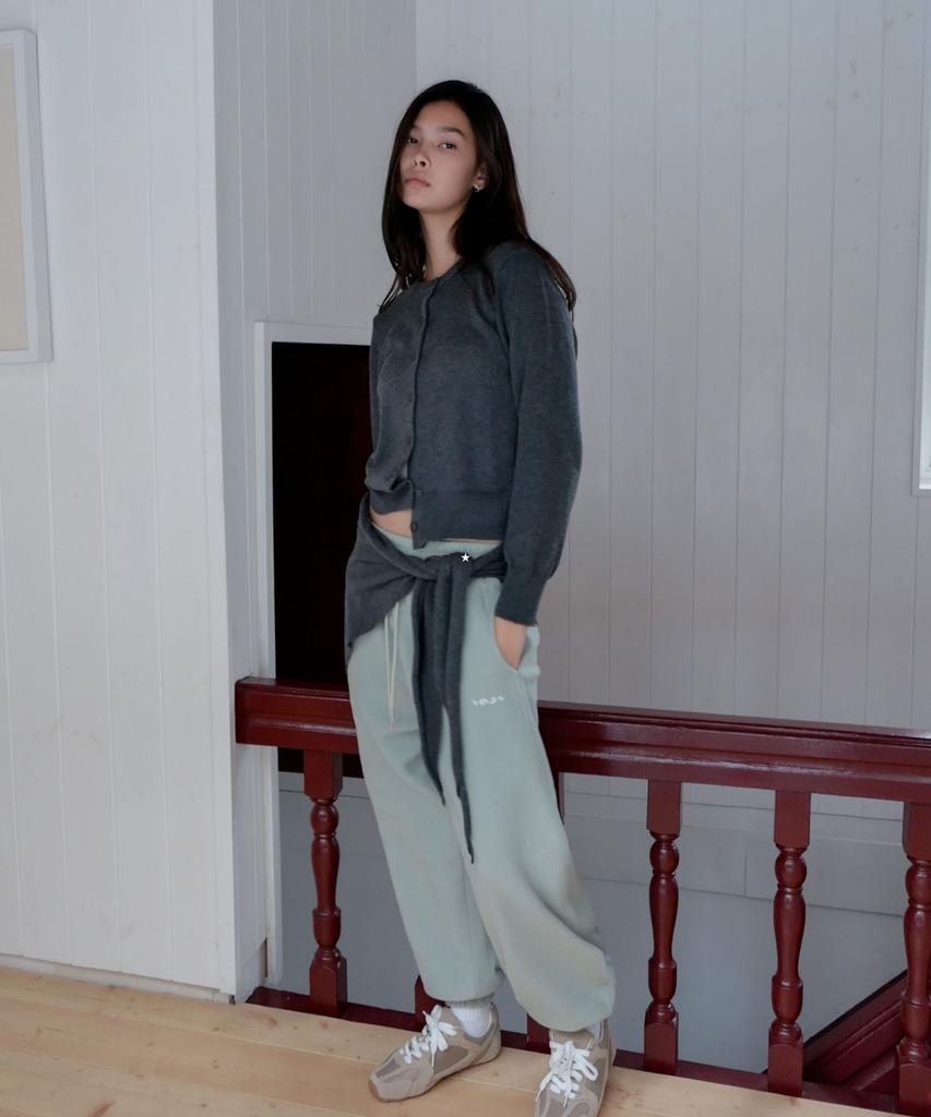 INJIACTIVE Soft Fleece Jogger Pants Mint