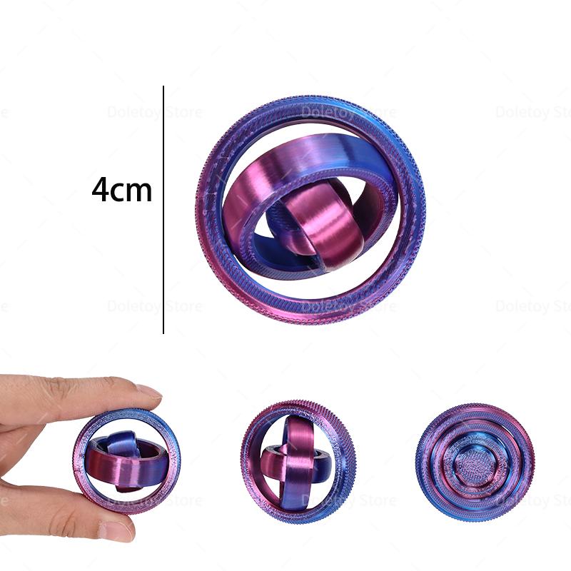 

Hot 3D Fidget Spinner Rotating Ball Toy Creative Fingertip Gyroscope Gravity Rotation Anxiety Relief Novelty Decompression Toy