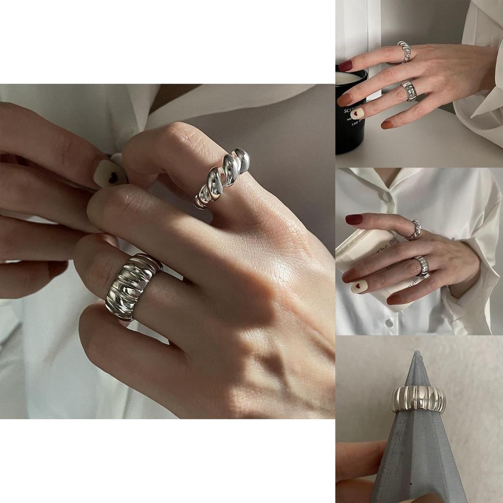 Adjustable Sophisticated Womens Ring In 925 Sterling Silver With Chic Minimalist Style