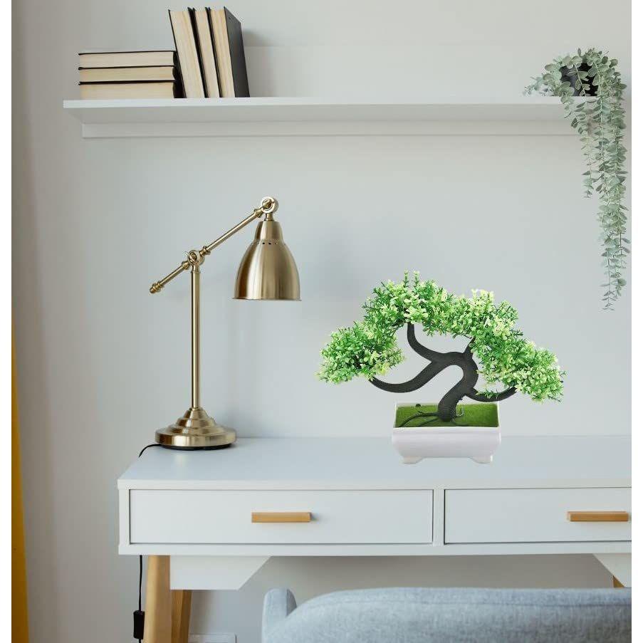 1 Pcs Artificial Bonsai Flower Tree with Designer Pot for Home Decor,Artificial Plant Bonsai Fake Tree, Living Room New