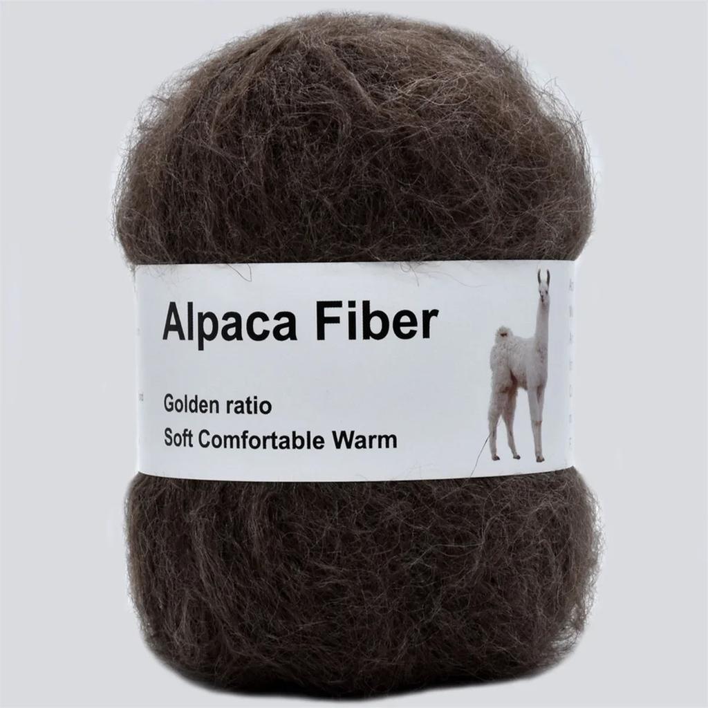 1 szt. 50g Przędza z Moheru Alpaki Długi Plusz Gruba Wełna Szydełkowa Do Robienia na Drutach Szalika Swetra dla Dzieci Letni Zimowy Nici 380m/416yd