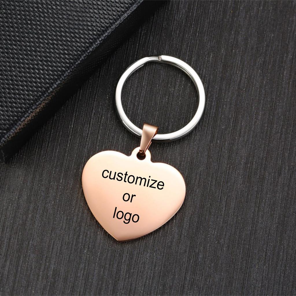 2026 Graduation Gifts Keychain Rectangle ID Tag Keychain Stainless Steel Key Ring for Women Men Collar Accessories Gift