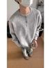 2025 Unisex American Retro Henley Sweater - Old Money Style with Lazy Vibe for Autumn/Winter
