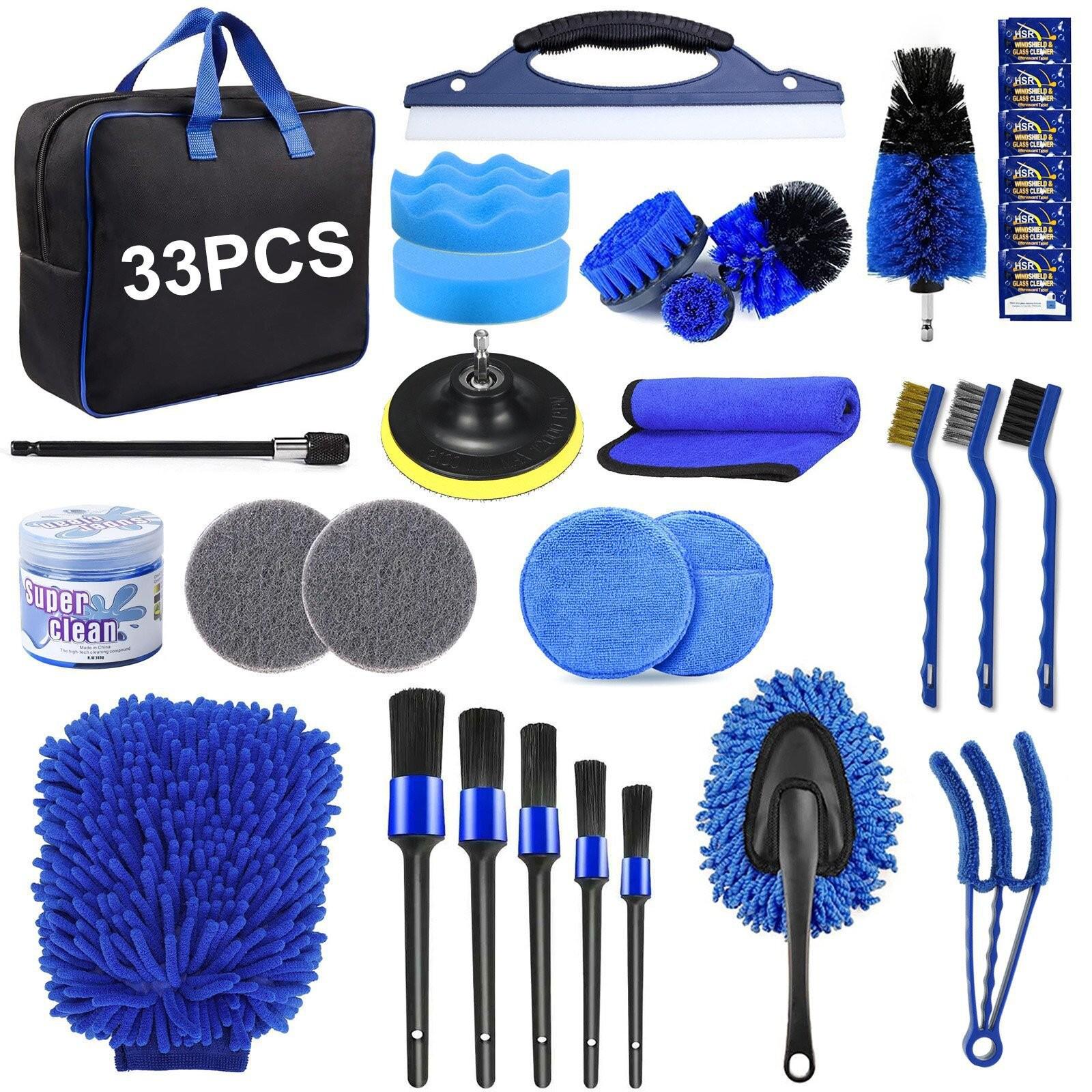

Cross-Border Hot-Selling Car Polishing & Cleaning Drill Brush Set As pictured (without electric drill)