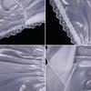 Kapuzen-Kopftuch mit Spitzenrändern Weiches Organza-Material Elastische Nackenpassform Sonnenschutz Winddichtes Schal-Tuch
