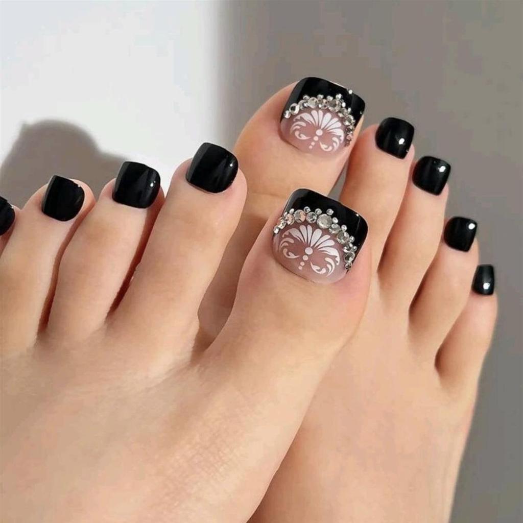 Diamond Press-On Toenail Art Tips