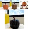 Halloween Led Light Starry Night Pumpkin Resin Decor With Creative Design For Party And Home Atmosphere