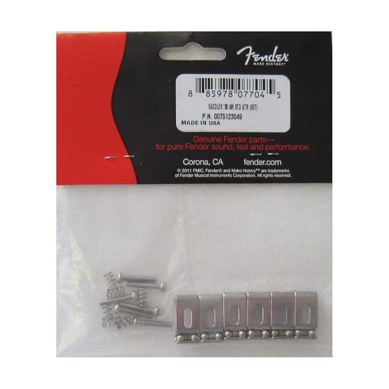 Fender American Standard 2008 Stratocaster Brückensättel - Stahl mit Nickel-Finish