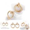 Elegant Alloy Geometric Earrings For Women Trendy Street Style Fashion Jewelry