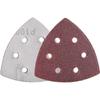 100 Grit Delta Sanding Sheet, Hook Loop Triangle Sandpaper Pad, Sand Paper Disk, 6 Holes, 90 X 90 X 90mm, 20 Pack