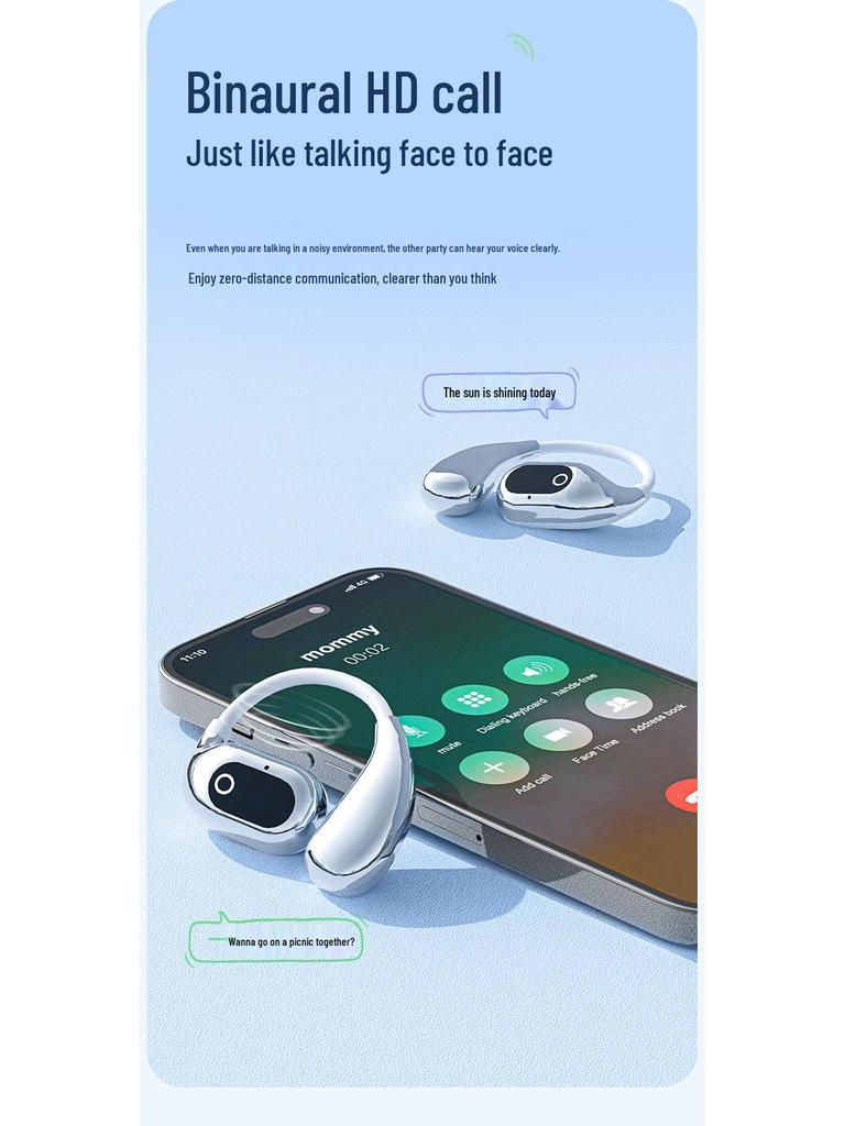 XG99 OWS Bluetooth 5.4 AI Smart Translation Headset - Wireless and Hot-Selling