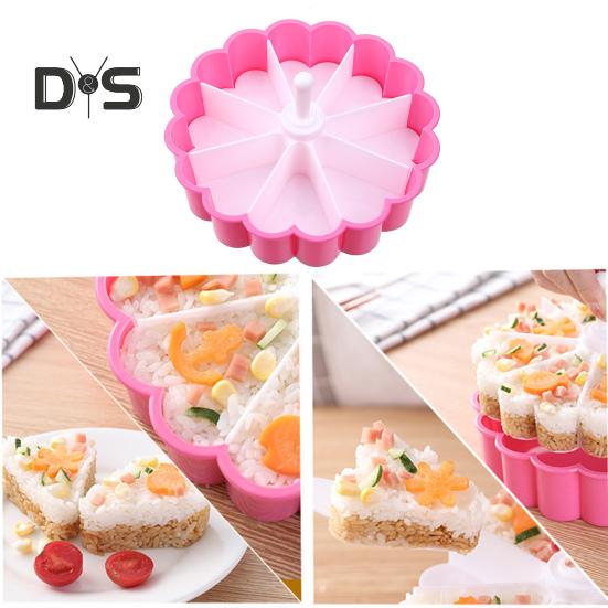 Forma do ryżu klasy spożywczej w kształcie serca lekkie DIY Craft 8 siatek forma do sushi artykuły dla restauracji