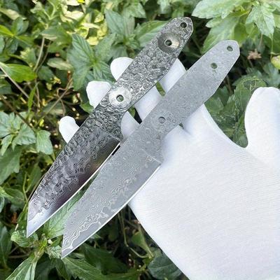 DIY Halbfertiges VG10 Damaststahl Messerklinge für Angelmesser Sammeln Outdoor EDC Werkzeuge Rohlinge Klinge Küchenmesser