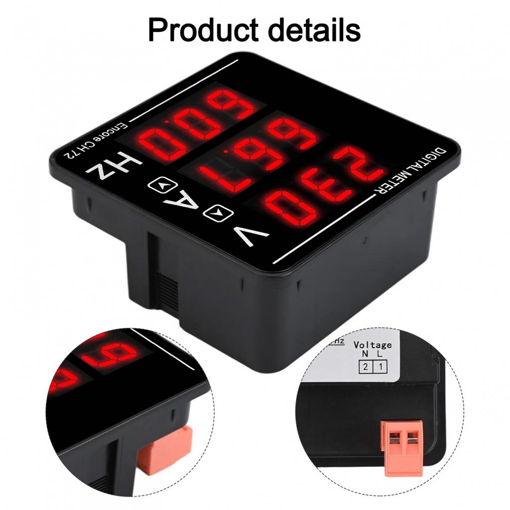 Multi Purpose Digital Meter For Measuring AC Voltage And Current Levels