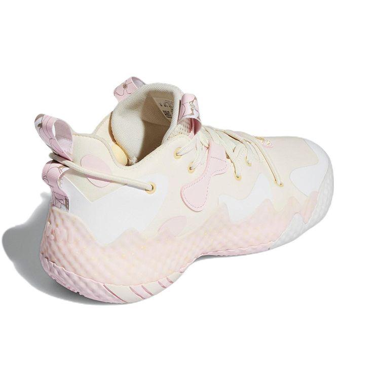 Adidas Harden Vol. 6 Cream Light Pink Unisex Sneakers Crew-White Footwear-White Clear-Pink GY2147