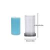 Geometry Stripe Pillar Candle Molds Plastic Column Making CandleHolder Wedding Items 3D Silicone Mold Taper Acrylic Party Supplies