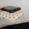 Korean fashion down jacket with black and white polka dots suitable for iPhone 17 17 Pro 17Promax 16 15 14 13 Promax back cover