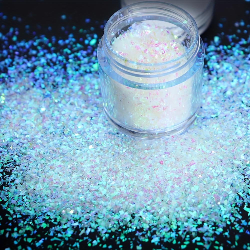 1 Bottle Irregular Fragment Glitter Aurora Epoxy Resin Filling AB Mermaid Powder Sequins DIY Resin Shaker Mold Crafts Fillers